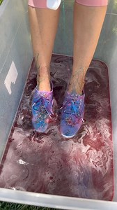 Easy DIY shoe transformation! Veronica transforms her shoes to be a masterpiece by using different liquids to change the color. | Chaos Unleashed
