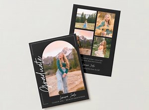 Graduation Announcement | Photo Grad Cards | Instant Digital Download | Grad Card Template | Design #1 - Etsy