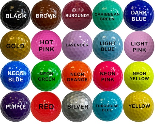 Custom Color Golf Balls- Golf Gift | Funny Golf Balls | Personalized Golf Gifts | Logo Golf Balls - Etsy