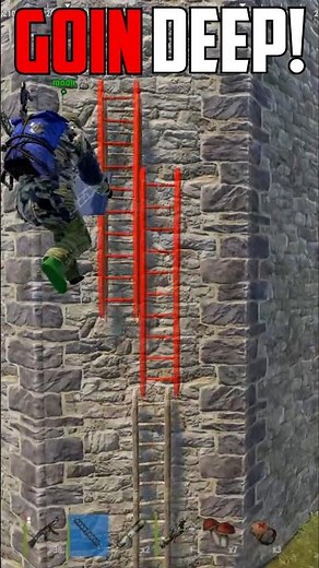 GOIN DEEP w/ Ladders In RUST!