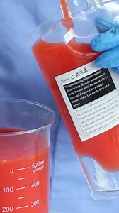 🩸BLOOD BAG DRINKS🩸 Who knew that blood tasted like tequila sunrise?! Maybe this is what it tastes like to vampires, and if so, I understand the allure 😜 You can also swap out the tequila for lemonade and it tastes DELICIOUS. . The physical bags I used are linked in my stories - order them soon if you want them for Halloween! I have tips on how to easily fill them in the full YouTube video. . To get this recipe, go to YouTube and search “pankobunny blood bag drinks” and the full video is right