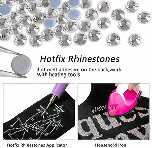 [Hot Item] 7 Heads, Hot Fix Transfer Hot Fix Rhinestone Applicator Tool Kit Pick up Pen for Rhinestone