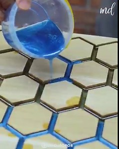 Epoxy resin smart table | MetDaan DIY