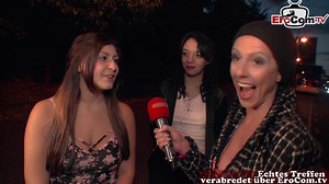 Public street sex casting with german teens and tourist (18 )