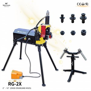 [Hot Item] Electric Roll Grooving Machine DN50-300 Portable Pipe Groover Professional Manufacturing Optional Foot Switch
