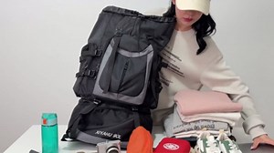 Lawaia 90L Hiking Backpacks Camping Waterproof Backpacking Travel Bag Trekking Back Pack Large Capacity Internal Frame Outdoor Daypacks Rucking Backpack Climbing Ruck Sack for Men Women-Dark Blue