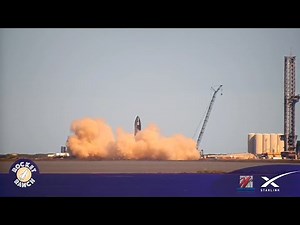 SpaceX Starship 24 fired up for short duration test, seen from Rocket Ranch