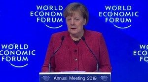 Angela Merkel spricht am WEF