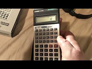 Loscha opens his Casio FX-100d calculator's hidey hole (and what I hid there in the late 1990s!)