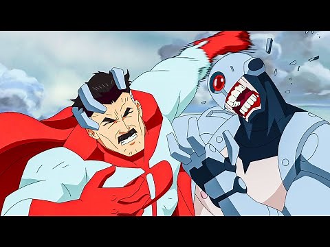 Invincible 1x07 Omni Man vs Cecil & dead soldiers