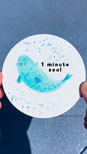 31K views · 536 reactions | Only 1 minute to paint this cute seal...