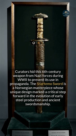 Curators hid this 6th-century sword from Nazi forces who wanted it for propaganda during WWII. #history #archaeology #worldhistory | Archaeology and Lost Civilizations