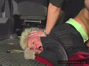 Granny In Shiny Pantyhose Abused