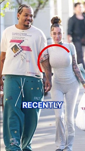 Bhad Bhabie shows off new boob job amid cancer battle as she kisses on-again Le Vaughn
