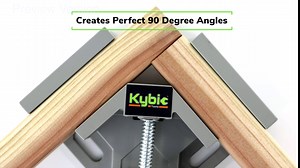 Kybic Corner Clamps for Woodworking, 90 Degree Angle Clamps, Black or Silver