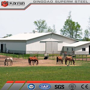 [Hot Item] 50X20X10FT Low Cost Indoor Riding Arenas Steel House Metal Building Horse Barns