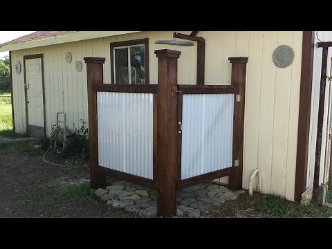 Building an Outdoor Shower
