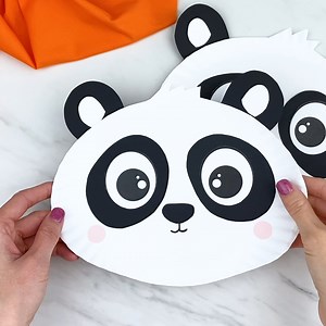 🐼 Panda Paper Plate Craft ✂️ Get the template @ simpleeverydaymom .com | Simple Everyday Mom