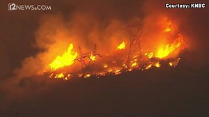 7.6K views · 176 reactions | BLUE CUT FIRE IN CALIFORNIA In just one day, the Blue Cut Fire has burned more than 18,000 acres and continues to grow just north of Los Angeles. | 12News | Facebook