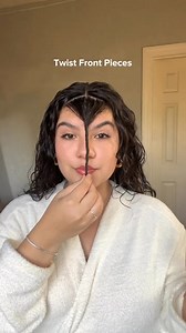 Getting the perfect curly bangs!😍 | MetDaan Hairstyles