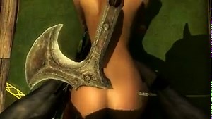 Skyrim mjoll with Khajiit anal
