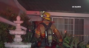 2.5K views · 64 reactions | Structure Fire  Last night firefighters in La Palma arrived on scene of a 2 story house with heavy fire coming from both the 1st & 2nd floors. Fortunately, all residents were out of the house. Due to the intense fire, coupled with a majority of the structure engulfed in flames a defensive strategy was implemented prioritizing firefighter safety. | Orange County Fire Authority | Facebook