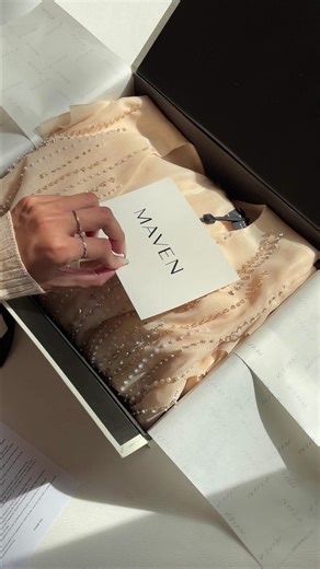 23K views · 35 reactions | Keeping up with the trend with a low-waist design that accentuates the girls' figure, MAVEN combines organza silk and stone attachment technique to create Finn Dress. Inbox us to order  #THEMAVEN | The MAVEN | Facebook