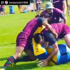 #Repost from London Irish Rugby Club, awesome drill for every player, every position! #Tackle #Contest #Possess #BetterNEVERStops | Atavus Rugby