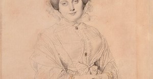 Portrait de madame Ingres, née Ramel de Jean-Auguste-Dominique Ingres - Reproduction dessin aquarelle