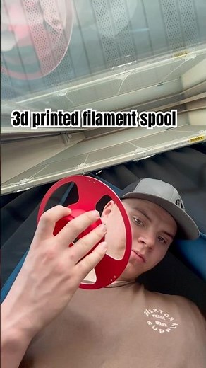 3d printed bamboo lab filament spool on p1s #3d #3dprintinng #bamboolabs