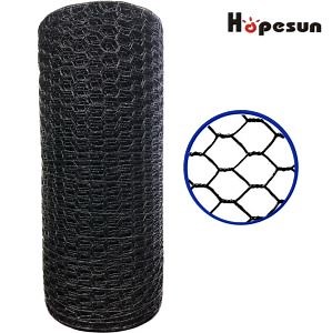 [Hot Item] Chicken Wire Mesh Fencing Black Vinyl Coated Hexagonal Fence