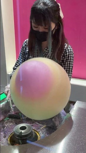 Making Giant Rainbow Cotton Candy at Totti Candy Factory 🍭 | Harajuku Japan #shorts