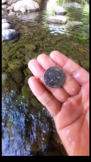 Found a old coin in the river #oldcoins #coins #pinpointdetector #metaldetecting #foryou | GO finder