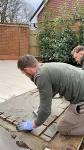 7.8K views · 31 reactions | Sandstone sets getting grouted with flowpoint!! This beautiful pad separates the lawn from the patio area accompanied by some gorgeous low planting either side #indiansandstone #sets #gardendesign | Fresh Air Landscapes | Facebook