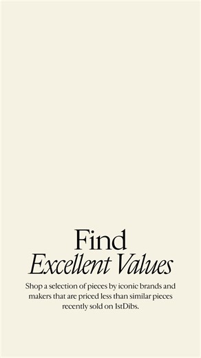 Shop a selection of pieces by iconic brands and makers that are priced less than similar pieces recently sold on 1stDibs. | 1stDibs