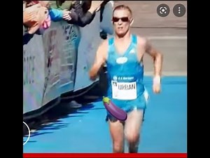 Awkward moment athlete has to cover his manhood after popping out of his shorts ??