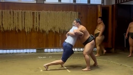 Eric Trump takes on sumo wrestler in Japan