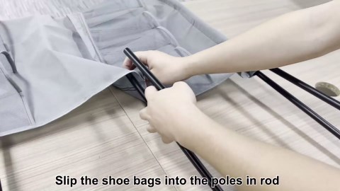 OFUSUY Under Bed Shoe Storage with Wheels, 2 Pack Rolling Under Bed Storage Containers for Shoes with Breathable Mesh Pockets, Metal Underbed Shoe Rack Organizer Bedroom Organization