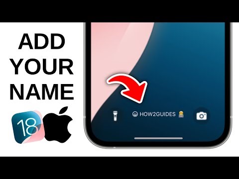 How to Add Your NAME on iPhone Lock Screen - iOS 18