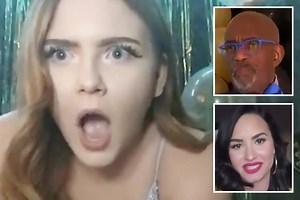 High schooler breaks down in tears as Demi Lovato surprises her at virtual prom