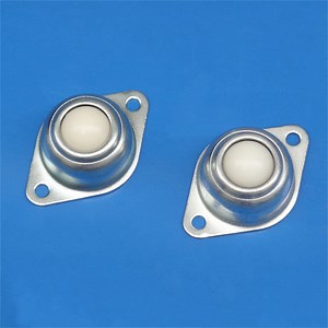 [Hot Item] 2 Hole Mounted Flange Ball Transfer Units Nylon Universal Ball Conveyor Roller