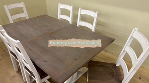 The self storing butterfly leaf folds up in the center of the table, so no lugging a leaf back and forth, and finding a place to put it. All solid reclaimed wood, with no veneers or particle board. 44”x72” when closed and it opens up to 96”. #rustictable #farmhouse #farmhousedecor #rusticstyle #repuposedwood #kitchen #kitchenisland #rustickitchenisland #farmhousekitchenisland #farmhousekitchen #barndoorisland #solidwood #realwood #farmhousestyle #farmhousetable #farmtable #butterflyleaf #solidwo