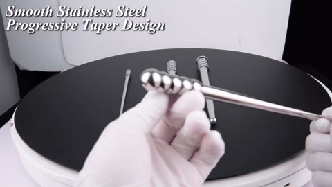 Stainless Steel Urethral Plug, Polished Penis Plug Beads Dilators Sounding Rods Urethra Chastity Toys for Men Male Gay Sex Adult Toys, Discreet and Safe Intimate Toy (S,10 * 214mm)
