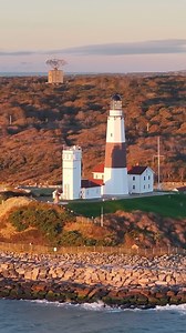 Sunrise at The End #outeast #goodmorning #montauk #lighthouse #mavic3pro #sunrise | James Katsipis