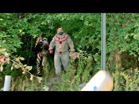 CREEPY CLOWNS IN THE WOODS! CAUGHT ON CAMERA!