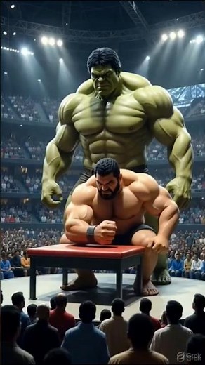 Khan Baba vs Hulk 💪 Arm Wrestling Battle | Hulk Revenge Training |ai Video हिंदी#HulkVsKhanBaba#hulk