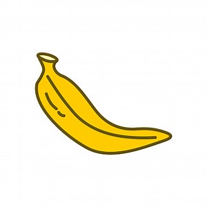 Banana Fruit Design Grafik-Template Vector