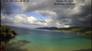 Meteology LiveCams App Ζωντανή μετάδοση από την Παραλία Στούπα Μεσσηνίας, μέσα από το δίκτυο καμερών του App. Εφαρμογή Καιρού / Application 📲Meteology LiveCams Application | Meteology Application
