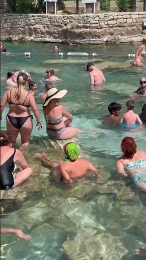 ☀️The Wonder Of Pamukkale Cleopatra Pool -Hot Day 02♥️ #pamukkale #cleopatra