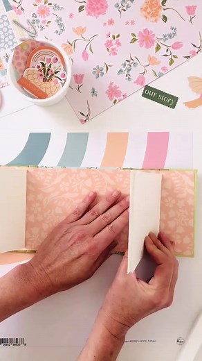 Mini albums are such fun ways to capture memories while also using your scrapbooking supplies in creative ways - and we just love this double spine mini album created by @condoslimones using the Lovely Blooms collection. She wanted to leave lots of room for her photos, so she used smaller embellishments on each page, along with lots of gorgeous pattern paper. You can find all the details of how she created this fun album on our Scrapbook Blog - along with all the measurements to recreate it! We 